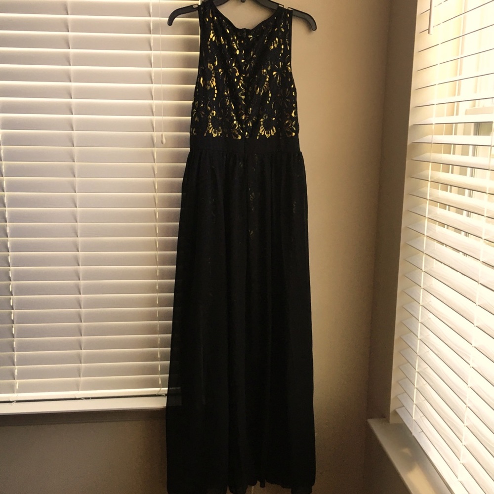 Formal Black Gold Dress